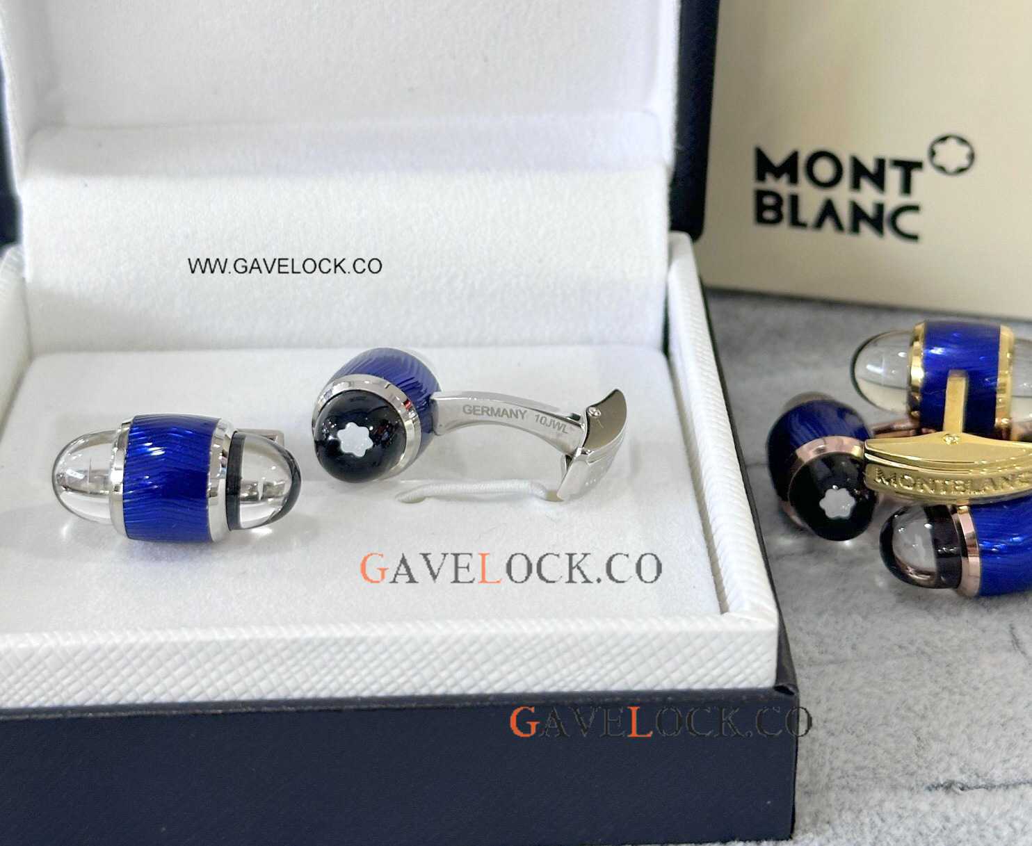 Copy Mont blanc Starwalker Floating Star Cufflinks Blue-Silver Copy Mont blanc Starwalker Floating Star Cufflinks Blue-Silver